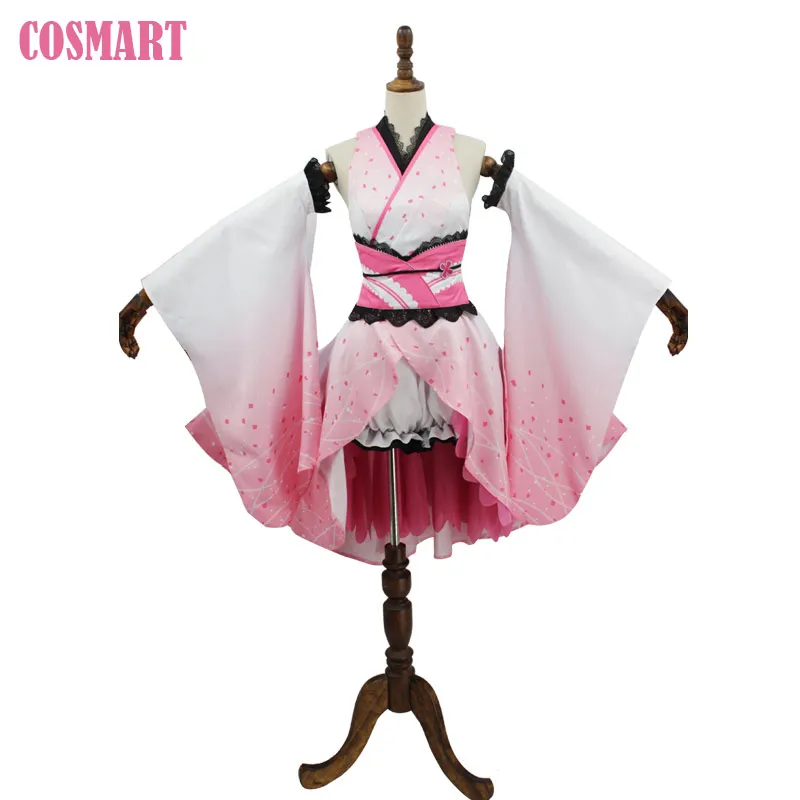 

Hot MC A.I.Channel Kizuna AI Cosplay Costume Kizuna AI Sakura Ganged Azur Lane Kimono Uniform Dress Carnival Halloween costume F