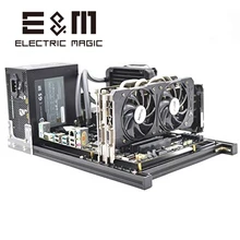 ITX MATX ATX PC тестовая скамья компьютер открытая рамка разгон воздуха корпус мини алюминиевый HTPC поддержка видеокарты