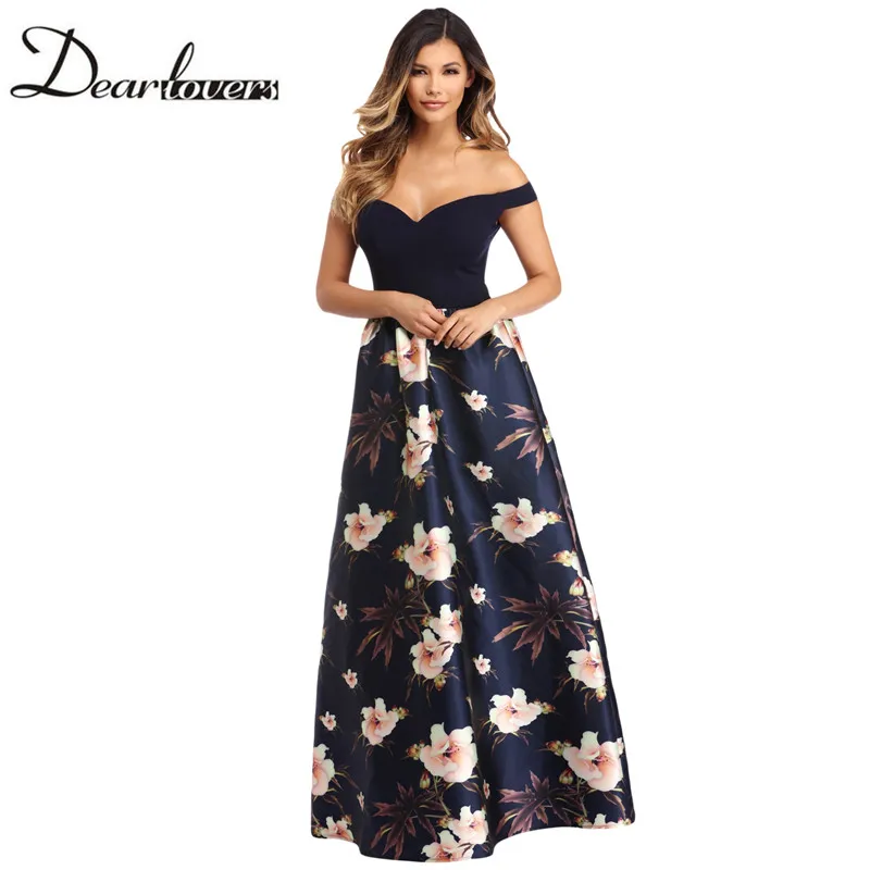Off-Shoulder-Sweetheart-Neck-Bodice-Floral-Print-Gown-LC610173-5-27927