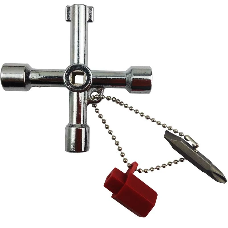 WILDGEAR 1PC Multifunction Cross Key Portable 4 Way Utility Multi Cross