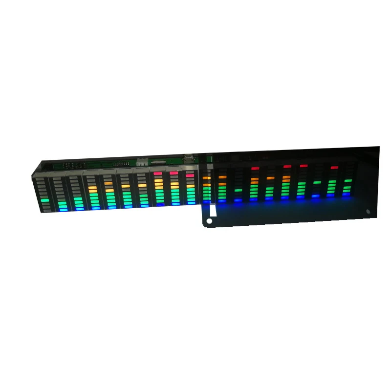 

Colorful LED Music Spectrum Display Analyzer 20 Segments 10 Levels MP3 PC Amplifier Audio Level Indicator Music