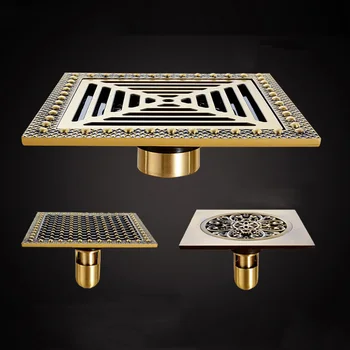 

Shower Drain 15*15cm Super Bigger Floor Drain Bathroom Drain Building Material Square Water Drain Bathroom Accessories