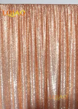 8x8ft-Rose gold Sequin Backdrop Photo Booth Curtain Shimmer Sequin Fabric Photography Wedding Image Decoration-More Color Option