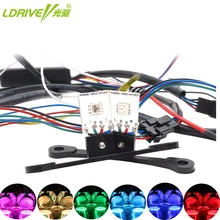 2Pcs/Lot Car Styling Single Bead RGB Colorful LED Devil Eyes App Control Demon Eye DIY For Headlight Projector Lens Retrofit