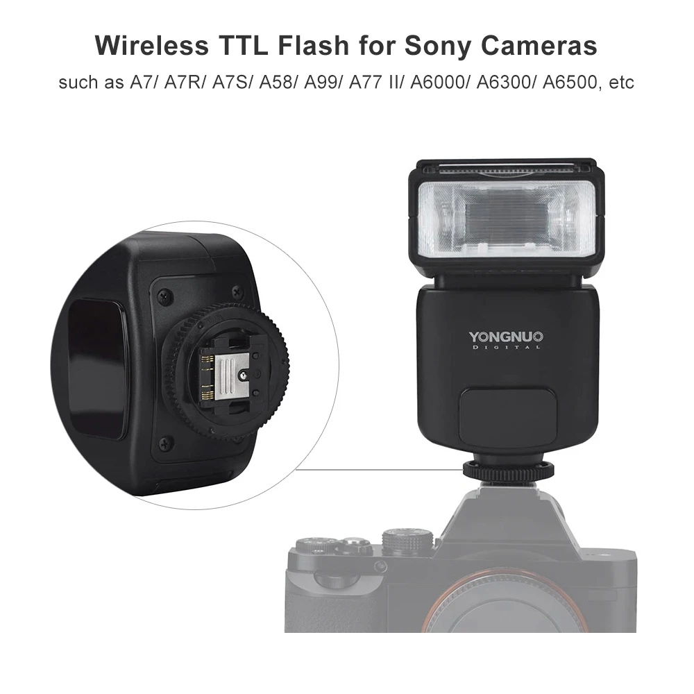 YONGNUO YN320EX Беспроводная ttl камера вспышка Master Slave Speedlite 1/8000s HSS GN31 5600K для sony A7/A99/A77