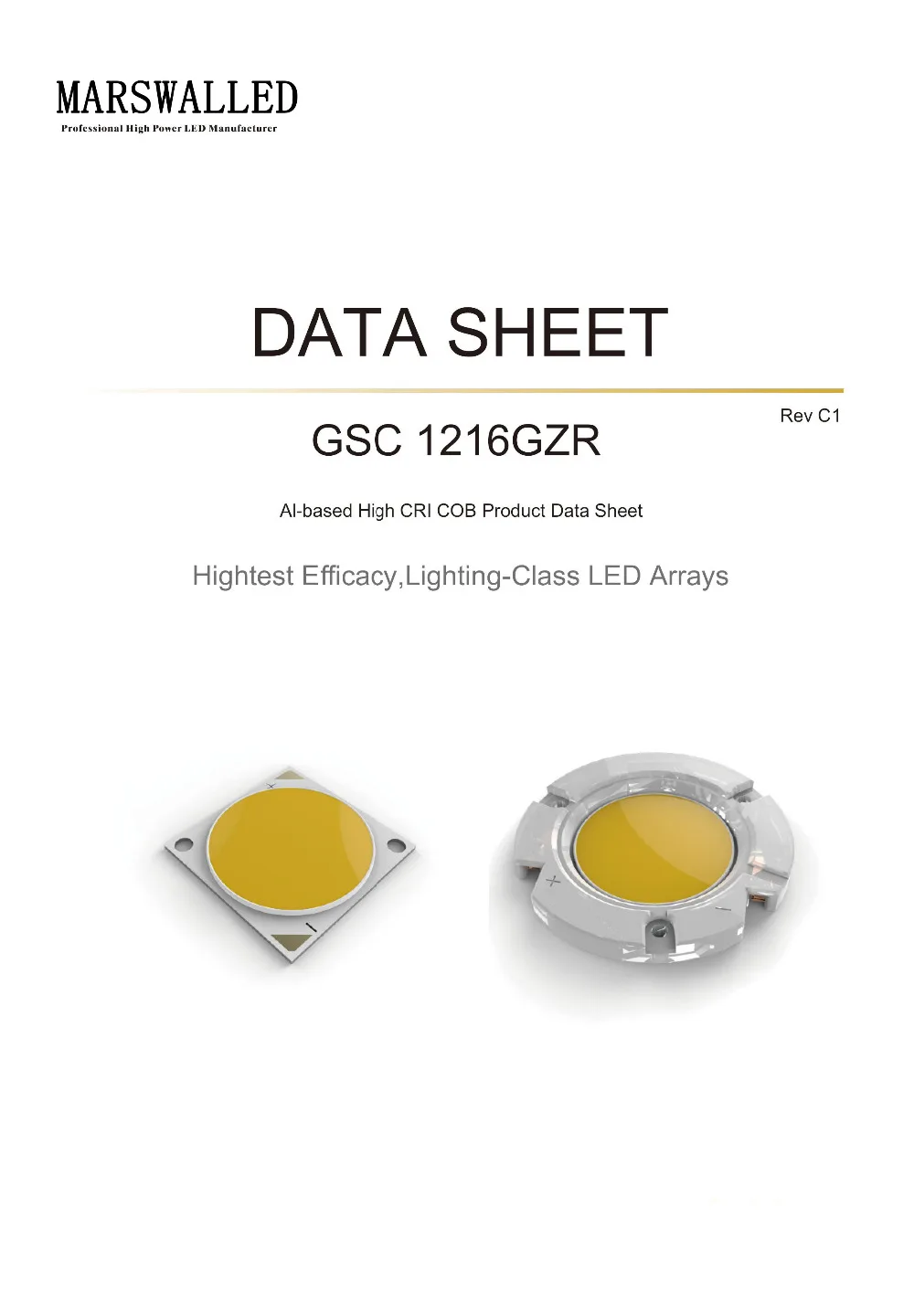  MARSWALLED High CRI 90+ High Power Density COB LED Daylight White DC36-38V 2.5A 100W 10000LM for Fl - 32861523677