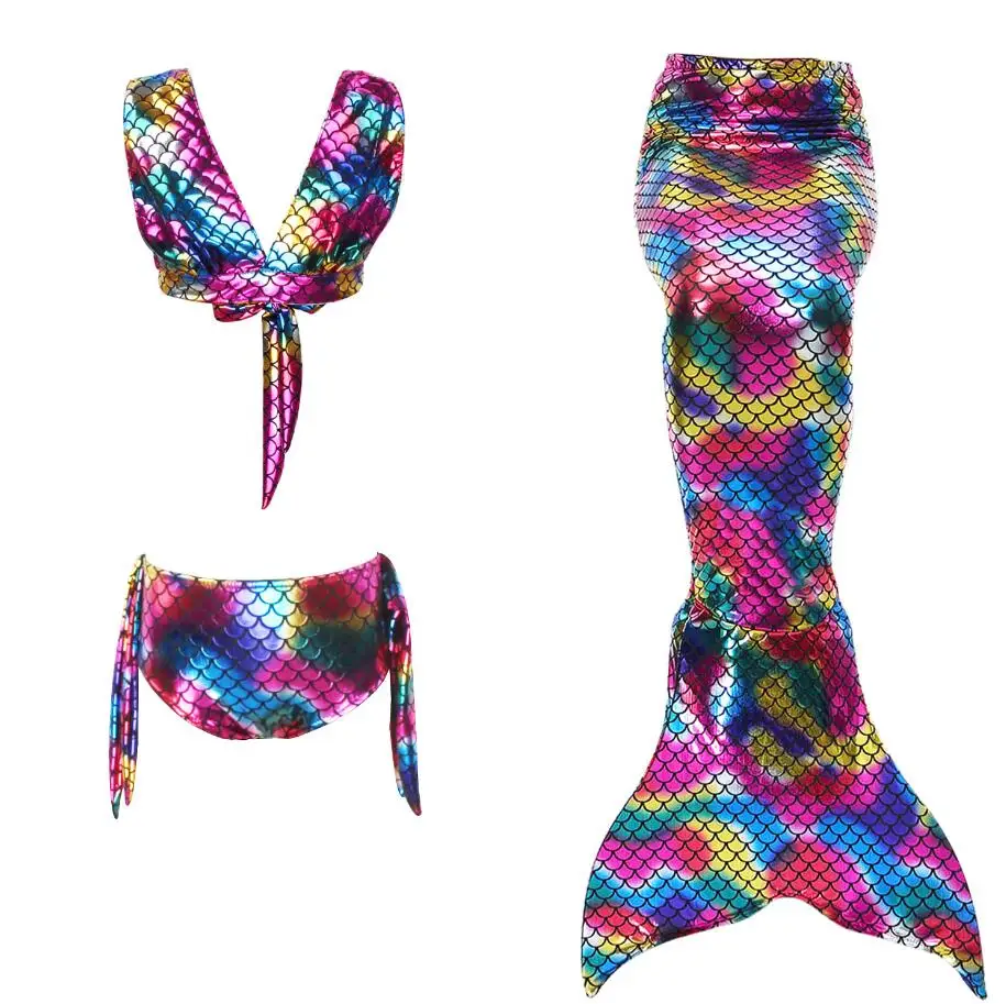 

Girls Kids Children Mermaid Tails for Swimming Costume Swimmable Bikini Bathing Swimsuit Little Mermaid Tail Cosplay