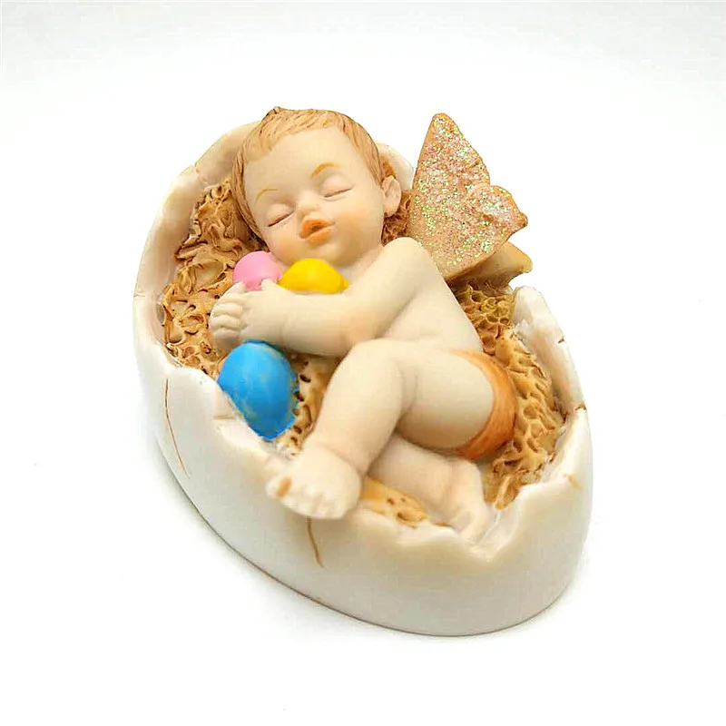 

3D Elf Silicone Molded Egg Shell Flower Fairy Shape Candle Soap Chocolate Candy Mold Kitchen Baking Cake Decoration Tool