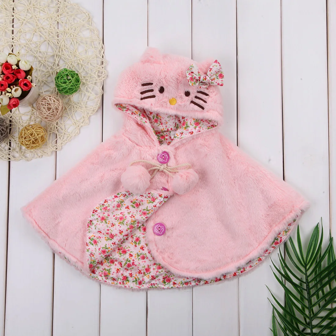 Накидка пончо с капюшоном для младенцев и маленьких девочек|baby coat|infant coat girlbaby hooded