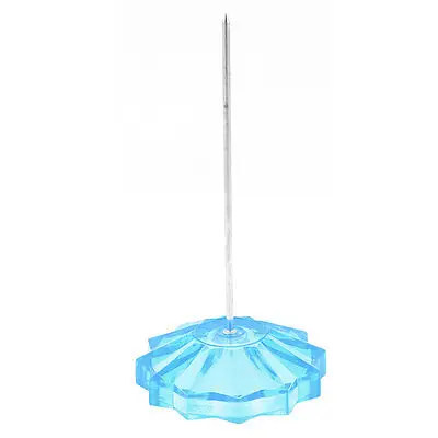 

145mm Blue Silver Tone Straight Rod Paper Holder Spike Stick Bill Fork