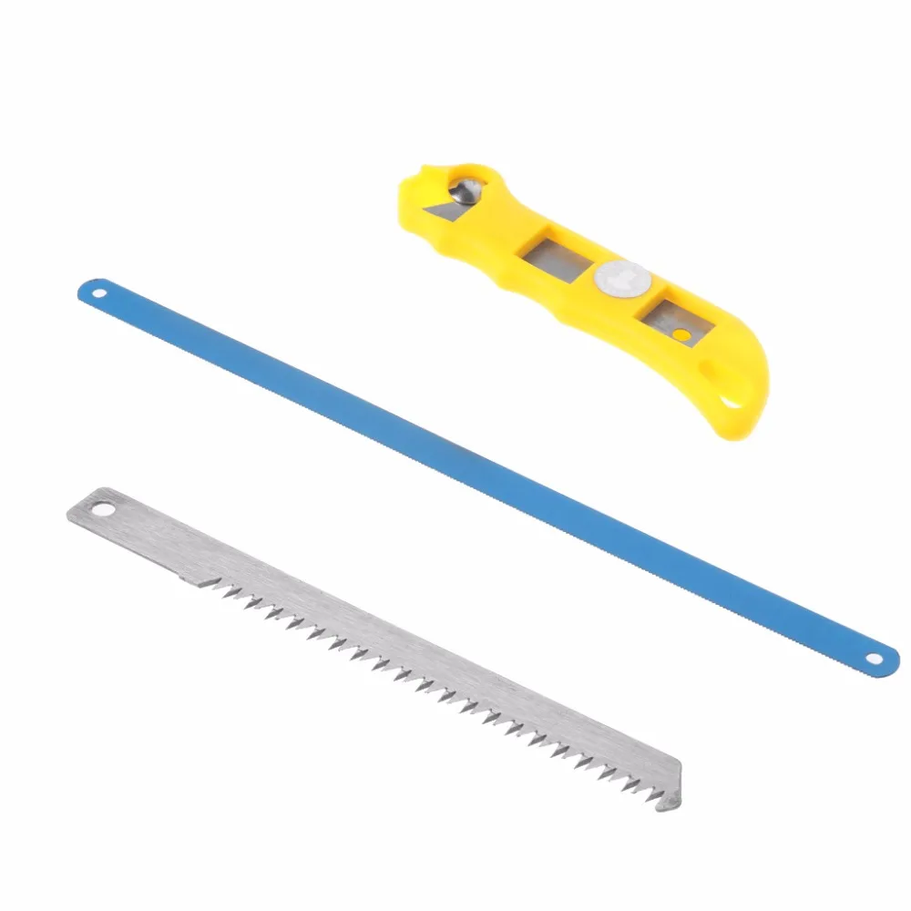 10" 3 In 1 Mini Saw Easy Release Aluminum Saw Hacksaw with Rubber Handle 2