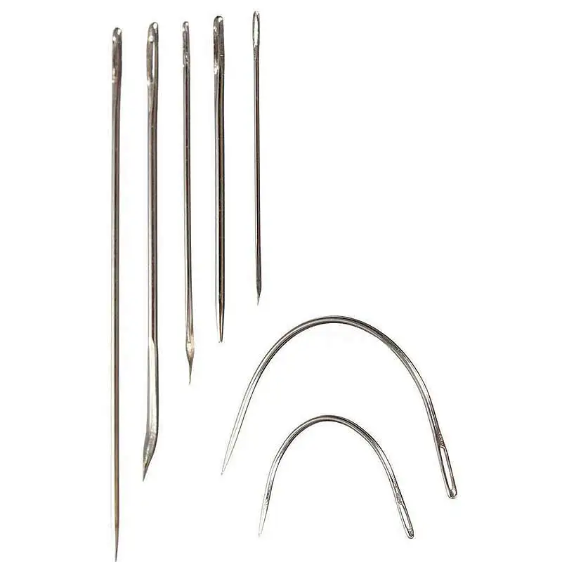 

2019 7pcs Upholstery Carpet Leather Canvas Repair Curved Hand Sewing Needles Kit SKD88