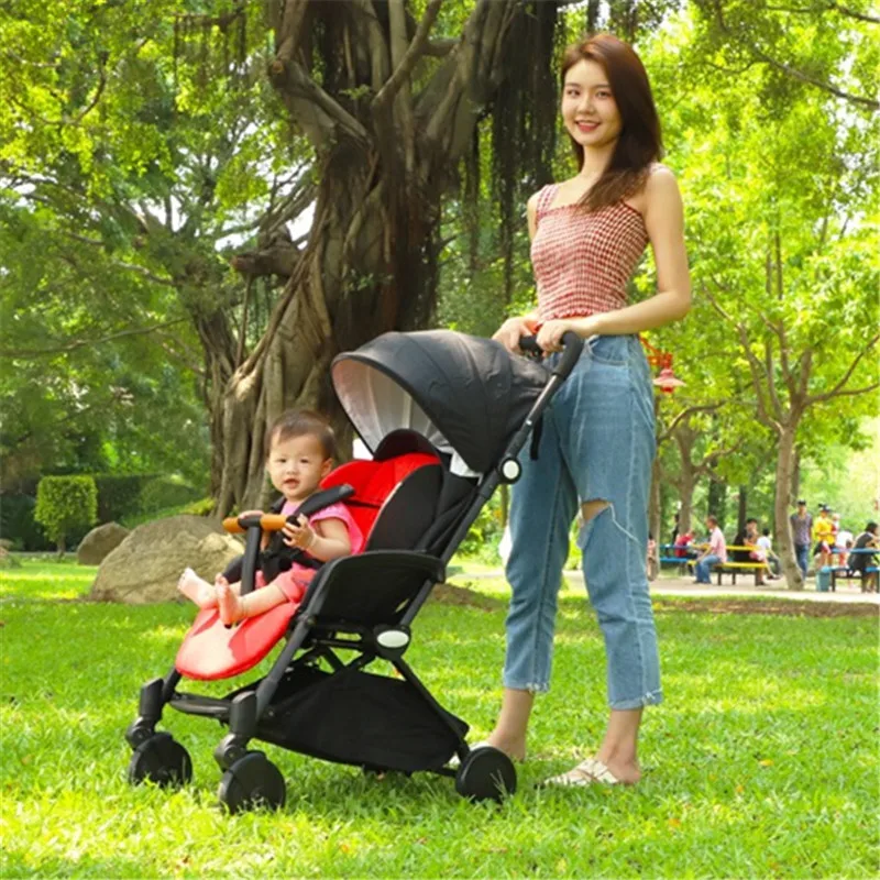 

Luxury Foldable Baby Stroller KidsTravel ultra-lightweight folding can sit can lie Baby Carriage Kinderwagen baby trolley