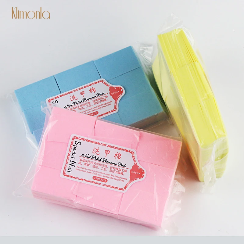 

1 Pack Nail Cleaning Wet Paper Cotton 1000pcs Nail Art Polish Remove Wraps One-Time Washing Towel UV Gel Manicure Tools