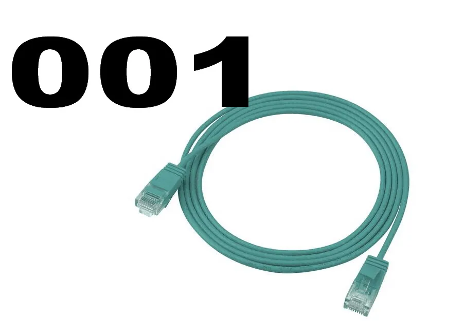 

B001 Cable High Speed 5000M CAT6 Ethernet Network Flat LAN Cable U Patch Router Cables