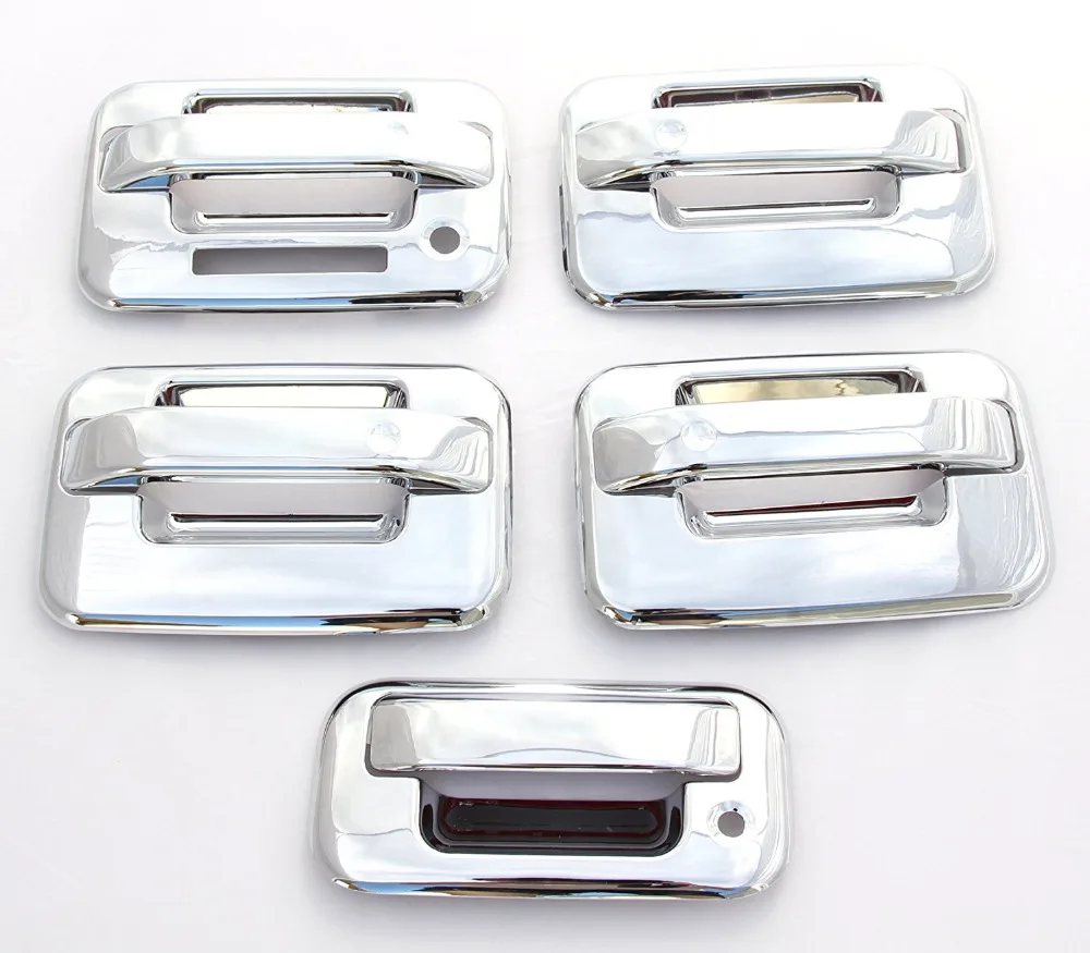 

Chrome Door Handle Covers with Keypad & Tailgate Cover with Keyhole FOR 2004-2014 Ford F-150 F150 (4 Doors)