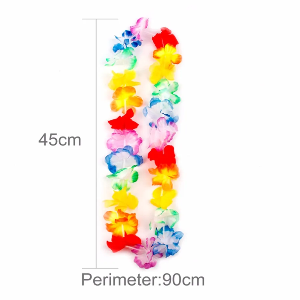 HUIRAN Artificial Flower Garland Hawaiian Flower Necklace Hawaiian Party Decorations Hawaii Party Favors Summer Party Supplies