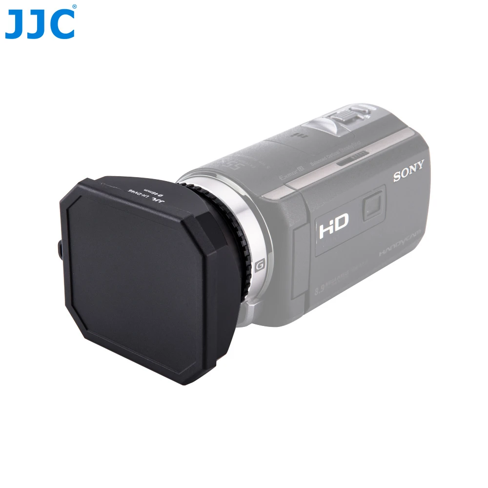 Jjc 46mm Camcorder Dv Screw Hood Video Camera Lens Hood With Lens Cap