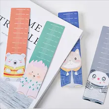 30 шт./кор. Kawaii животных линейка закладки сообщение карты закладки корейский Офис Школьные принадлежности papelaria канцелярские