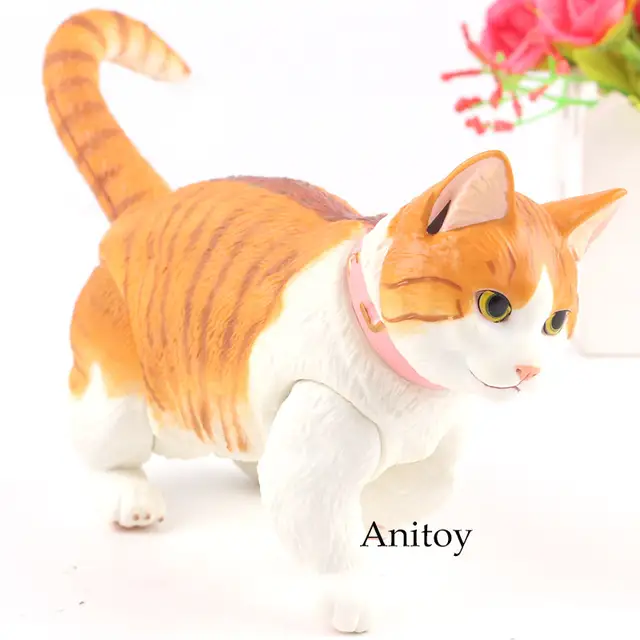 Cute American Shorthair Cat White Cat Figure Pvc Home Decoration