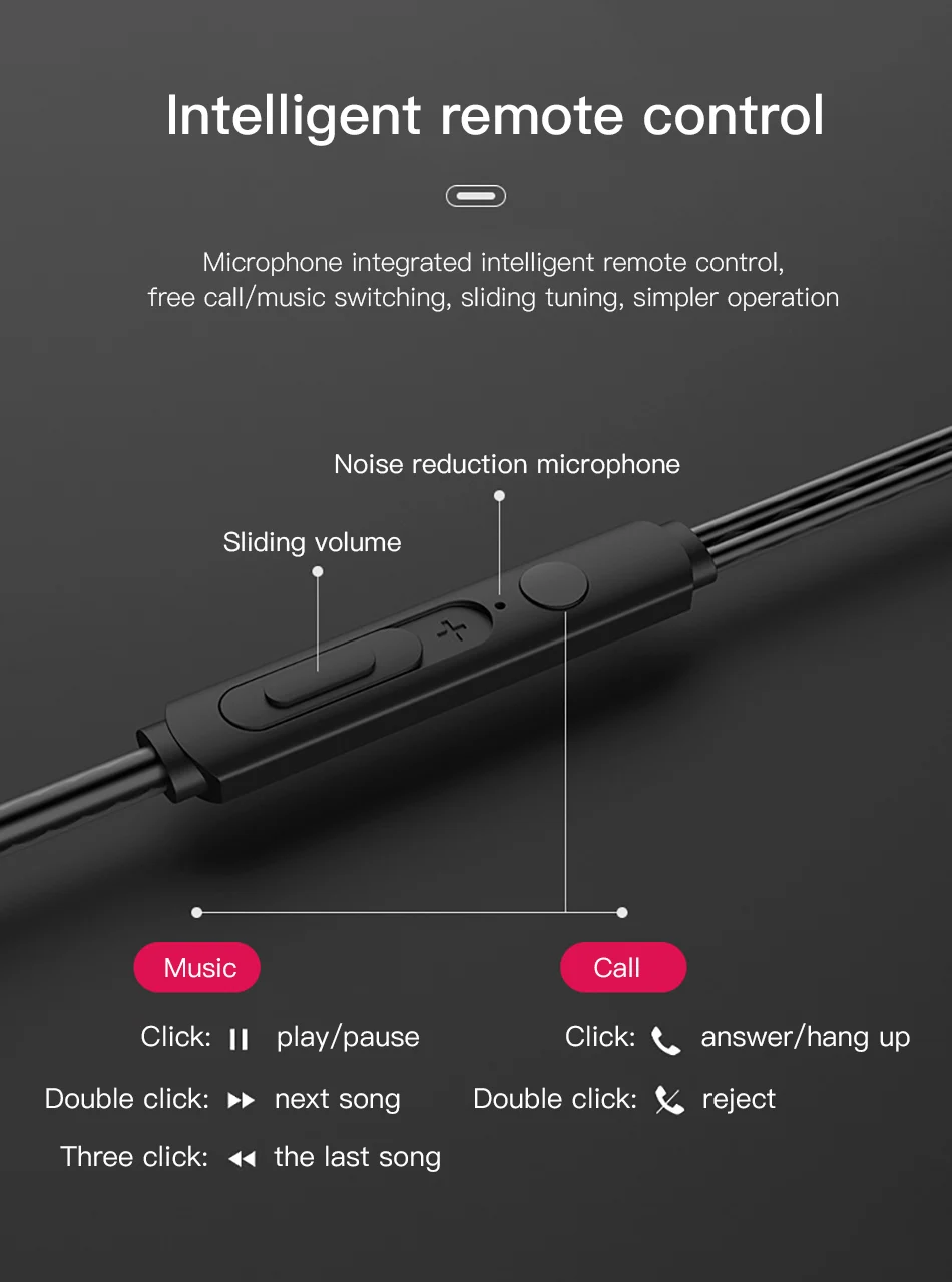 ACCEZZ наушники-вкладыши 3,5 мм с микрофоном аудио для Xiaomi samsung S9 iphone huawei бас гарнитура Fone De Ouvido Auriculares