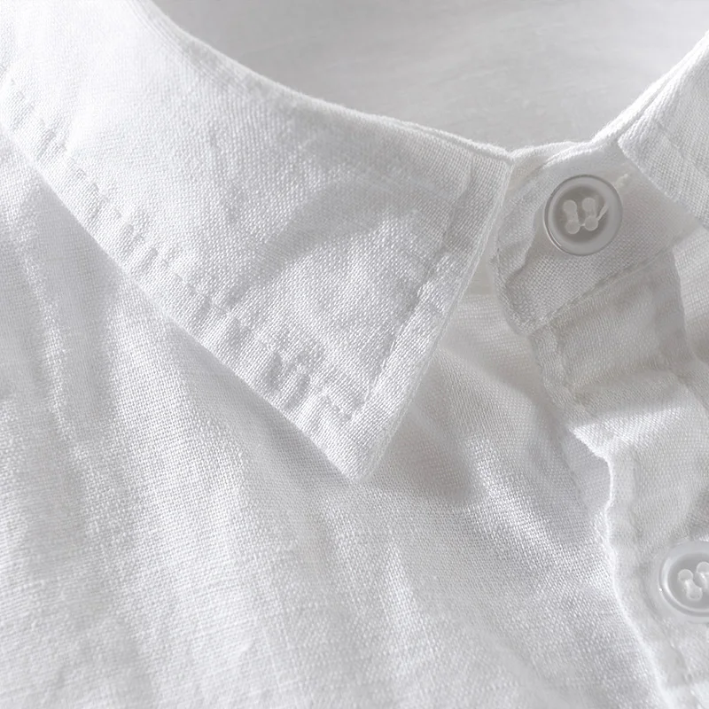 Long-sleeved Linen Shirt Men Cotton Shirt Long Sleeve Shirt