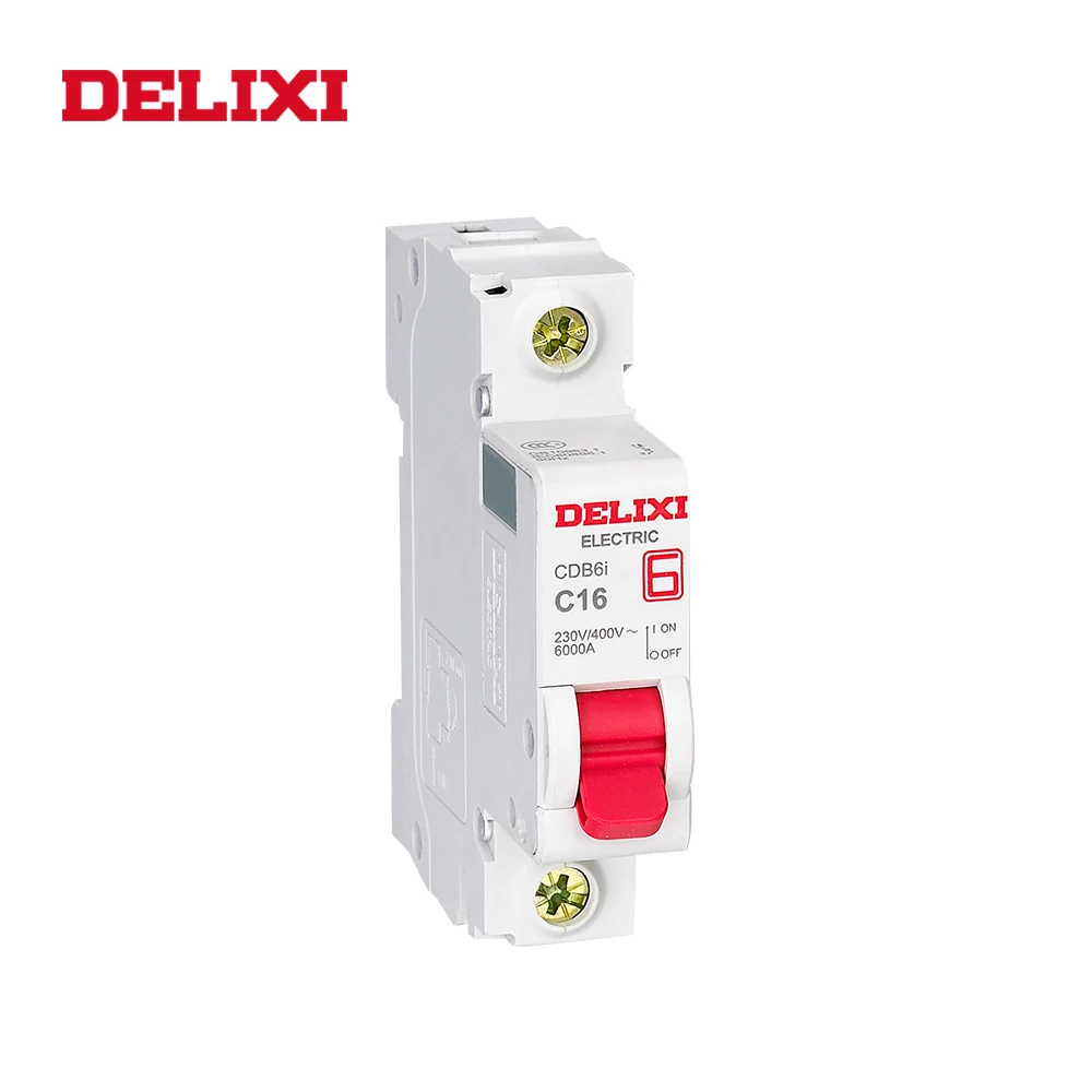 DELIXI CDB6i 3P 230/400V AC 1A 2A 3A 6A 10A 16A 20A 25A 32A 40A 50A 63A Мини автомат защити цепи 50 Гц/60 Гц переменного тока Выключатель MCB Кривая C Тип CE