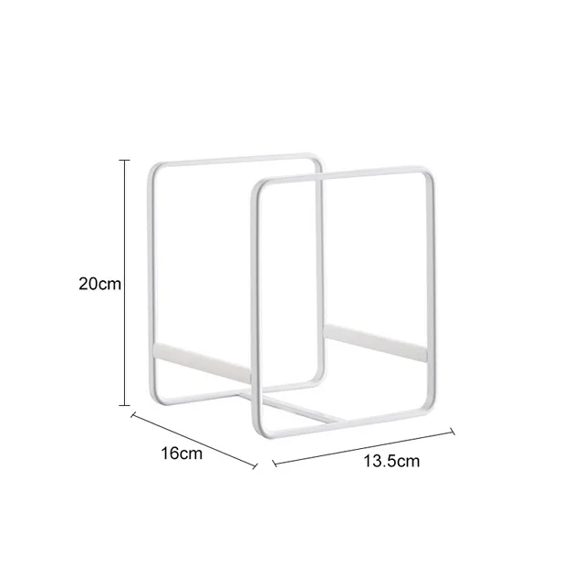 Шкаф подвесной под полкой Железный контейнер для хранения сетчатая корзина Cabiniet дверь Органайзер стойка тарелка блюдо шкаф Держатели корзина для хранения стеллаж - Цвет: Plate rack white L