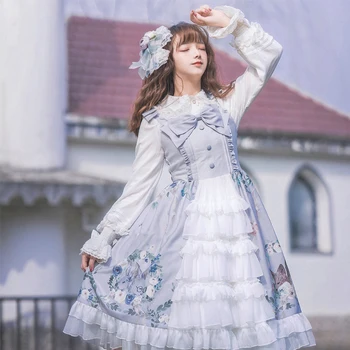 

Beach Dress Promotion A-line Free Shipping Bardoni Pre-sells Original Lolita Forest Hymn Jsk Open Slip Daily Dresses 2019 New