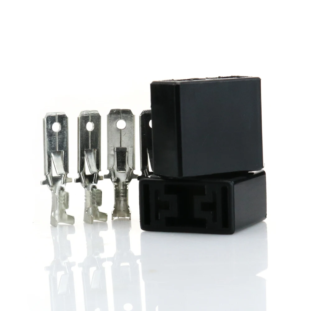 

2pcs/lot H7 Car Truck Bulb Male Connector Adapter HID Xenon Halogen Headlight Socket with Terminal Pins Plug #1643*2
