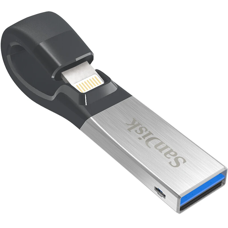 Дешево SanDisk USB флеш накопитель iXPand U диск OTG разъем Lightning USB3.0 флеш накопитель 32 Гб 64 Гб 128 ГБ MFi для iPhone 8 8 Plus 7 7 Plus 6
