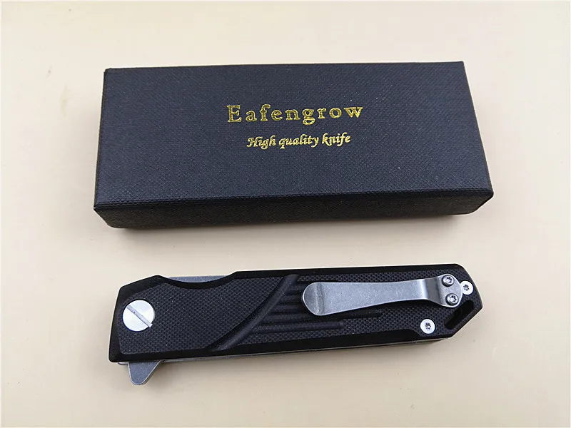 Eafengrow EF72 FOLDING POCKET EDC knife ball bearing D2 camping knife (10)