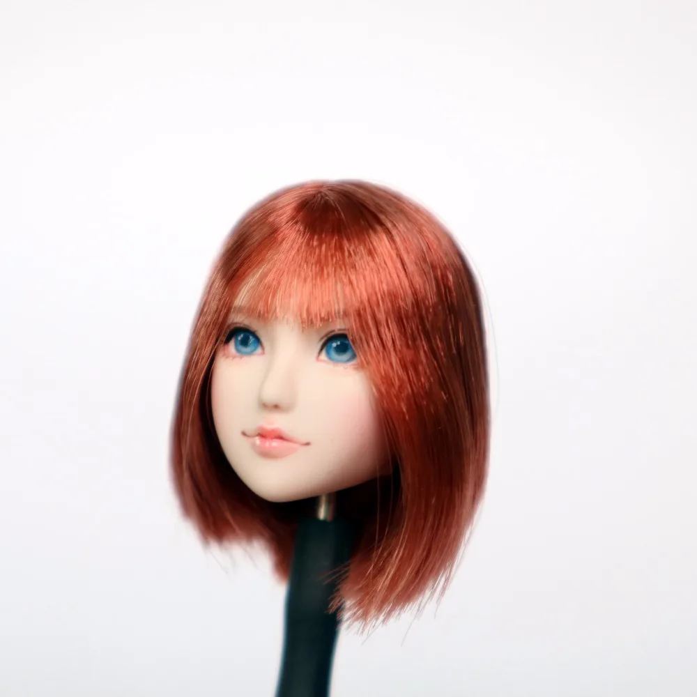 Estartek 1/6 Obitsu Hand Makeup Customized KE063 Short Hair Beauty Head Sculpt for Phicen Jiaoudoll Verycool Action Figure DIY | Игрушки и