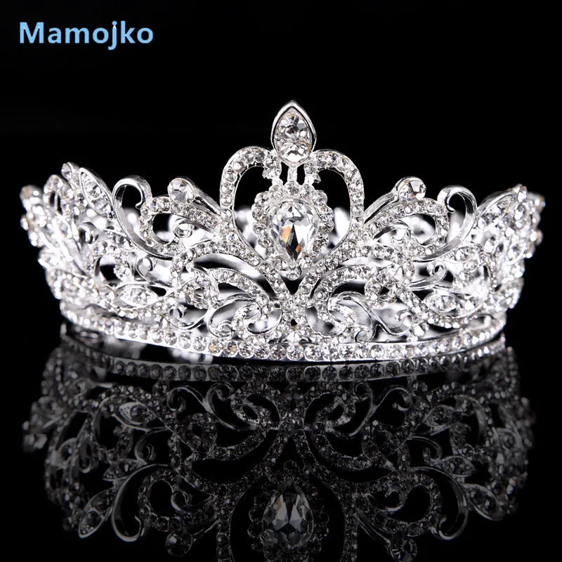 

Mamojko Fashion Big Crystal Princess Gem Bride Crown Woman Wedding Headwear Elegant Tiara For Bride Hair Accessoriesy Bijoux Hot