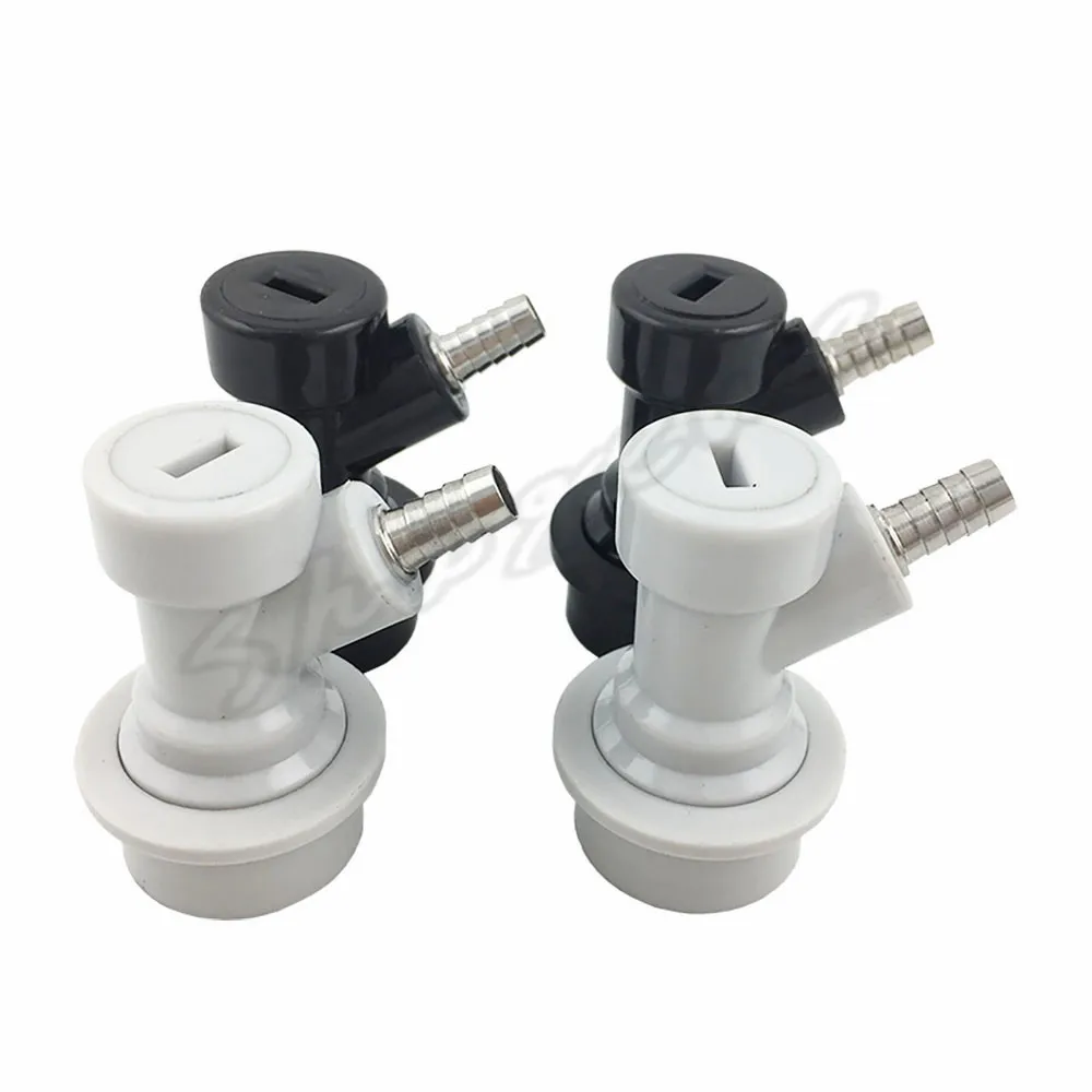 Homebrew Beer Keg Dispense Connector Ball Lock Liquid & Gas Disconnect 14 Barb for Cornelius corny keg  (6)