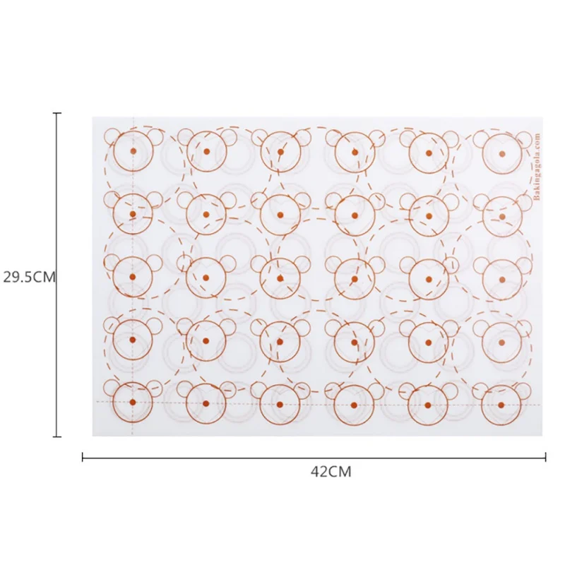 Силиконовый антипригарный коврик для выпечки, коврик для выпечки, кондитерские инструменты, коврик для раскатки теста, большой размер для торта, печенья, макарон