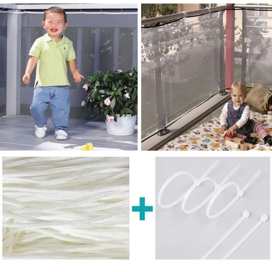 

Chic Stair Safety Net Small Gridding Protection Installation Balcony Baby Secure Gates 5O0706
