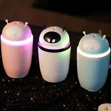 Мини увлажнитель воздуха для детской комнаты 500 мл резервуар для воды с светодиодный ночник USB распылитель для кожи лица тумана, масляный диффузор для дома автомобиля