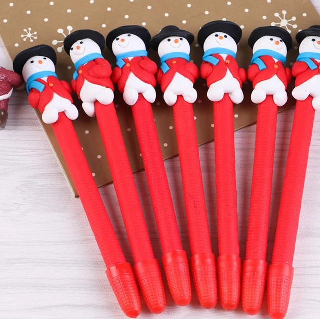 Candy Cane Penna festa Di Natale bambole di argilla polimerica penne a  sfera per bambini premio per bambini festa di NATALE di compleanno torna a  scuola regalo - AliExpress