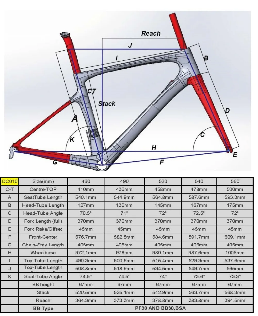 Excellent DC010 carbone route  Toray T1000 frame+fork+seatpost+clamp+headset PF30/BB30 cheap carbon frame road bike 2 years warranty 3