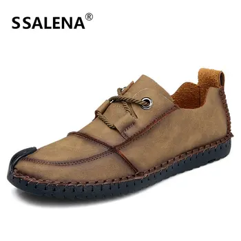 

Men Novelty Fashion Casual Shoes Male Flats Breathable Lace Up Oxford Shoes Men Handmade Comfortable Leisure Shoes AA52010