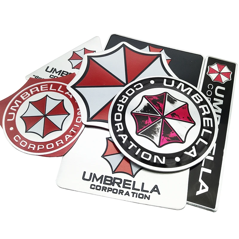 Car styling 3D Resident Evil Umbrella Sticker Aluminum Emblem Badge