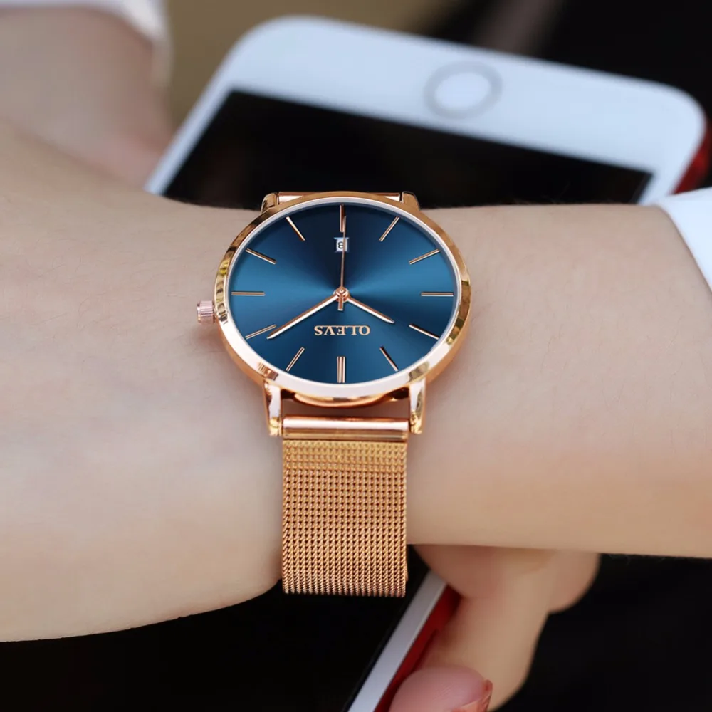 Часы мужские водонепроницаемые модные с автоматической датой montre homme