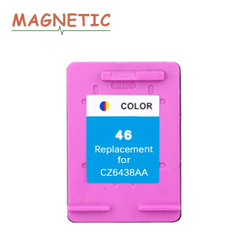 Magnetic Compatible Tri Color Ink Cartridge For HP46 For HP 46 DeskJet 2020hc 2025hc 2520hc 2029