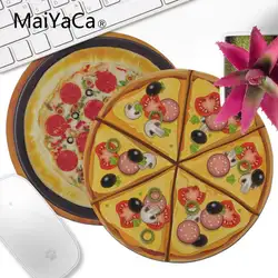 MaiYaCa милые вкусную пиццу Еда маленькие круглые Мышь pad PC компьютер коврик игровой Мышь pad Коврик для портативных ПК Тетрадь геймер