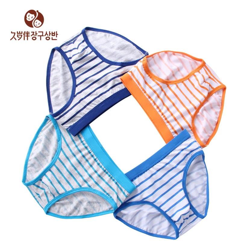 factory direct clothing fresh teenagers underwear boxers boys' shorts inner pants triangle 6-15 years old kids a piece 6008