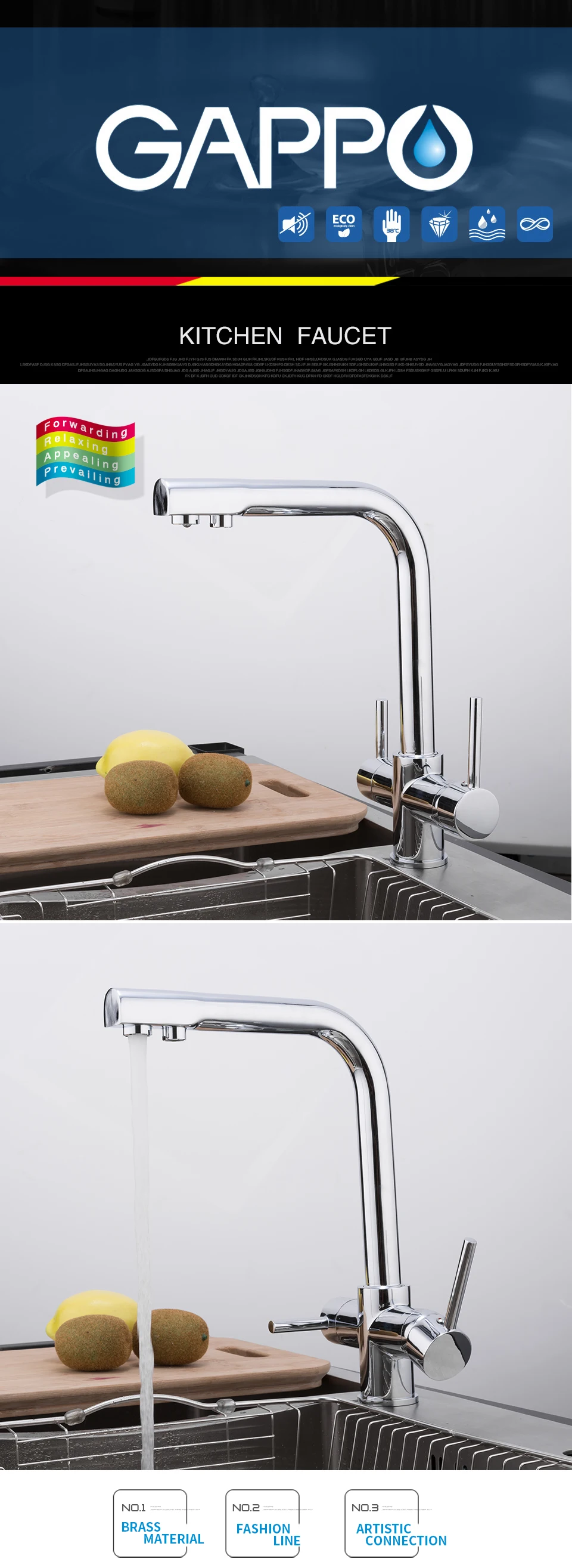 GAPPO kitchen faucet kitchen mixer sink faucets taps faucets for kitchen faucet with filtered water kitchen mixer drinking taps