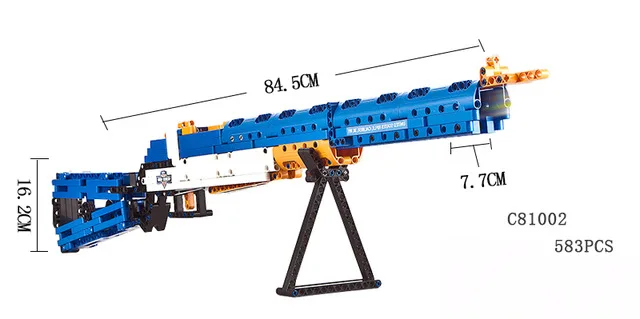 Брендовая игрушка 621 шт. строительный блок кирпичный пистолет M4A1 страйкбол воздушные пушки и MP5 игрушечный пистолет-пулемет детская наружная игра модель CS Косплей - Цвет: C81002