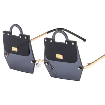 

Luxury Shopping Bag Design Fashion Sunglasses Classy Ladies Rimless Designer Sun Glasses