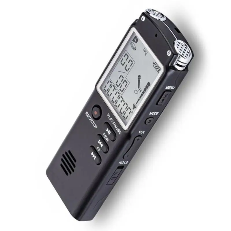VODOOL 8GB USB Professional Digital Audio Voice Recorder 1.5 inch LCD Screen Dictaphone MP3 Player Meeting Voice Recording Pen